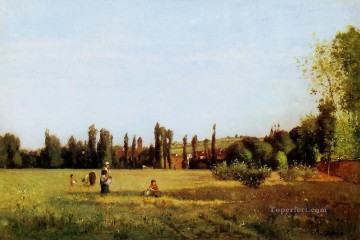  1863 Oil Painting - la varenne de st hilaire 1863 Camille Pissarro